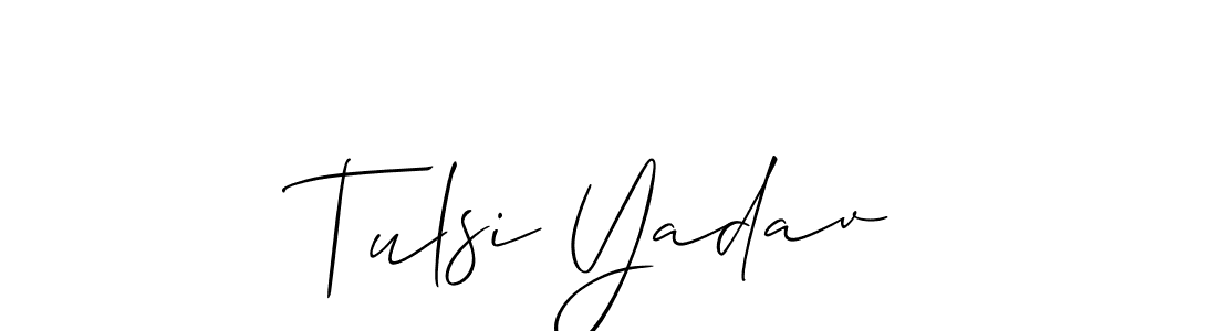 Check out images of Autograph of Tulsi Yadav name. Actor Tulsi Yadav Signature Style. Allison_Script is a professional sign style online. Tulsi Yadav signature style 2 images and pictures png