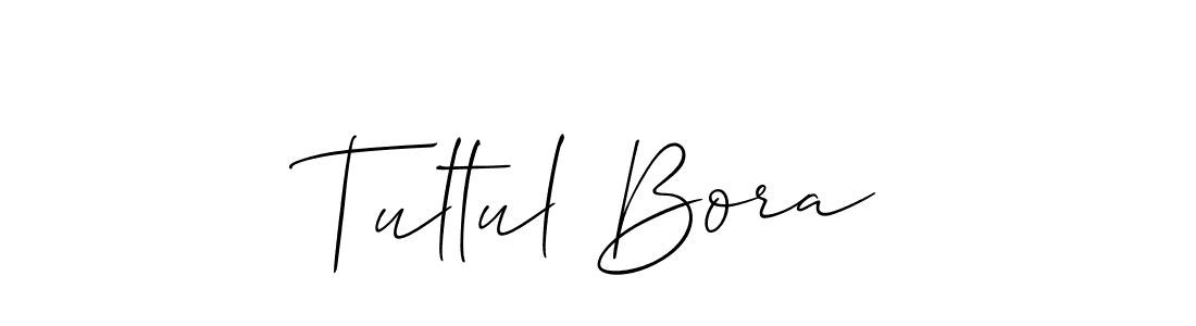 Create a beautiful signature design for name Tultul Bora. With this signature (Allison_Script) fonts, you can make a handwritten signature for free. Tultul Bora signature style 2 images and pictures png