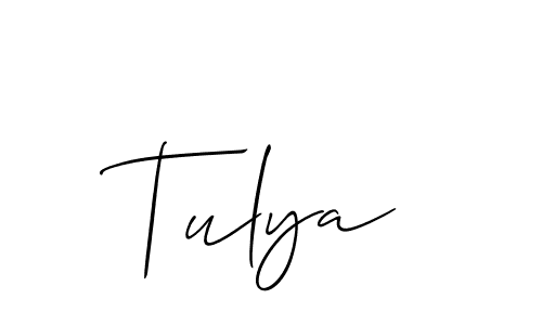 You can use this online signature creator to create a handwritten signature for the name Tulya. This is the best online autograph maker. Tulya signature style 2 images and pictures png