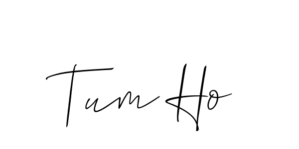 It looks lik you need a new signature style for name Tum Ho. Design unique handwritten (Allison_Script) signature with our free signature maker in just a few clicks. Tum Ho signature style 2 images and pictures png