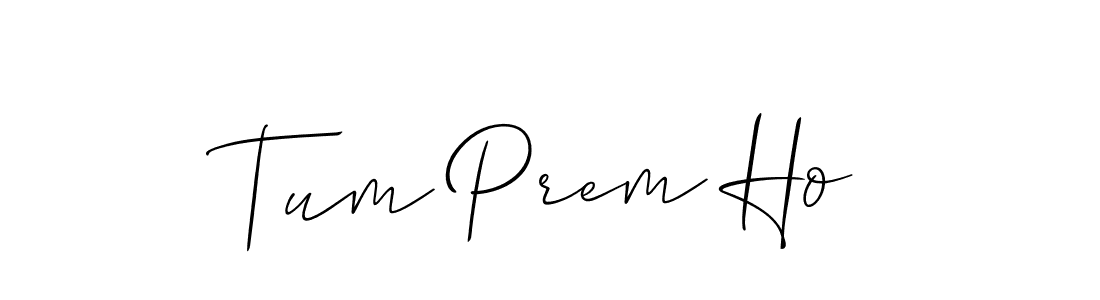 Once you've used our free online signature maker to create your best signature Allison_Script style, it's time to enjoy all of the benefits that Tum Prem Ho name signing documents. Tum Prem Ho signature style 2 images and pictures png