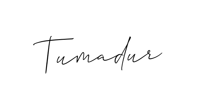 How to Draw Tumadur signature style? Allison_Script is a latest design signature styles for name Tumadur. Tumadur signature style 2 images and pictures png