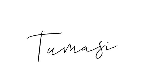 How to make Tumasi signature? Allison_Script is a professional autograph style. Create handwritten signature for Tumasi name. Tumasi signature style 2 images and pictures png