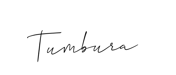 How to make Tumbura signature? Allison_Script is a professional autograph style. Create handwritten signature for Tumbura name. Tumbura signature style 2 images and pictures png