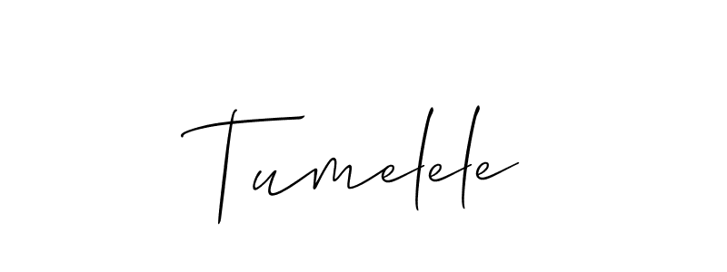 Also You can easily find your signature by using the search form. We will create Tumelele name handwritten signature images for you free of cost using Allison_Script sign style. Tumelele signature style 2 images and pictures png
