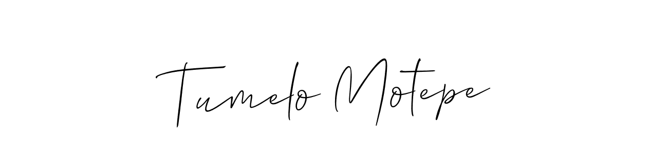 Similarly Allison_Script is the best handwritten signature design. Signature creator online .You can use it as an online autograph creator for name Tumelo Motepe. Tumelo Motepe signature style 2 images and pictures png