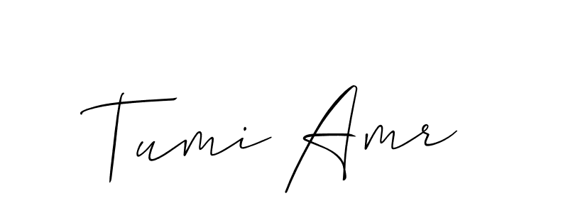 How to Draw Tumi Amr signature style? Allison_Script is a latest design signature styles for name Tumi Amr. Tumi Amr signature style 2 images and pictures png