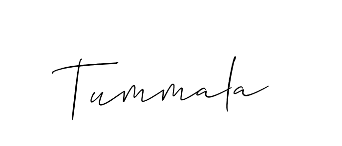 The best way (Allison_Script) to make a short signature is to pick only two or three words in your name. The name Tummala include a total of six letters. For converting this name. Tummala signature style 2 images and pictures png