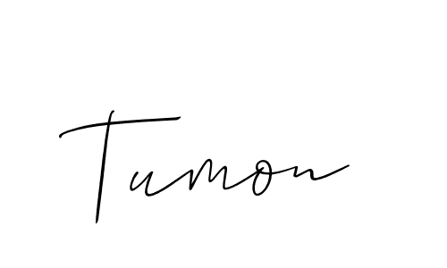How to Draw Tumon signature style? Allison_Script is a latest design signature styles for name Tumon. Tumon signature style 2 images and pictures png