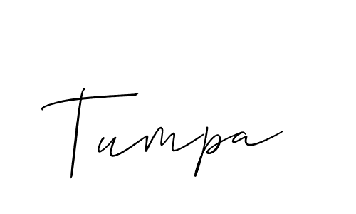 How to make Tumpa name signature. Use Allison_Script style for creating short signs online. This is the latest handwritten sign. Tumpa signature style 2 images and pictures png