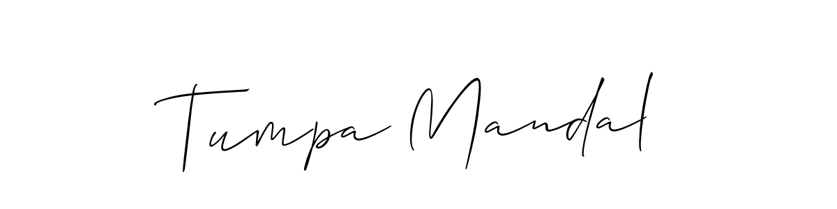 Once you've used our free online signature maker to create your best signature Allison_Script style, it's time to enjoy all of the benefits that Tumpa Mandal name signing documents. Tumpa Mandal signature style 2 images and pictures png