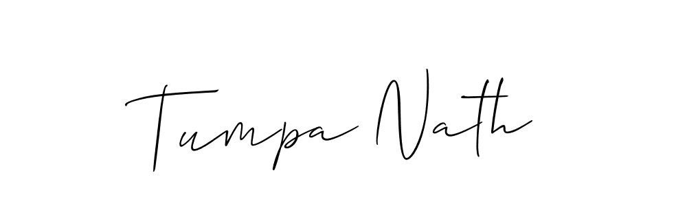 Also we have Tumpa Nath name is the best signature style. Create professional handwritten signature collection using Allison_Script autograph style. Tumpa Nath signature style 2 images and pictures png