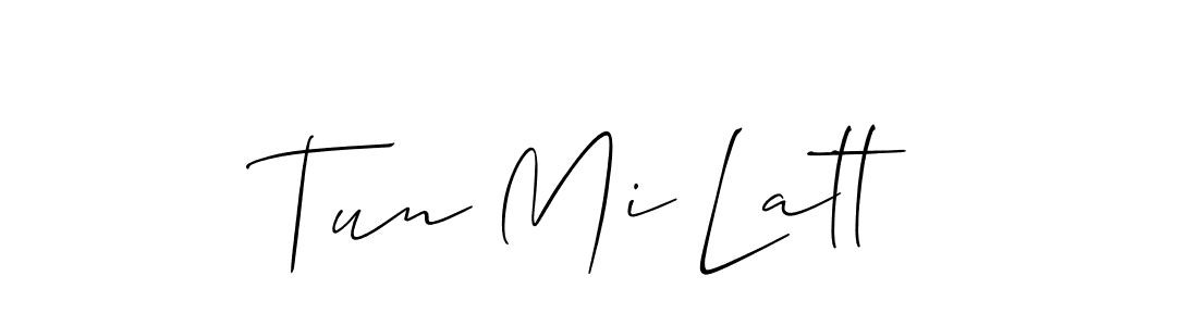 See photos of Tun Mi Latt official signature by Spectra . Check more albums & portfolios. Read reviews & check more about Allison_Script font. Tun Mi Latt signature style 2 images and pictures png