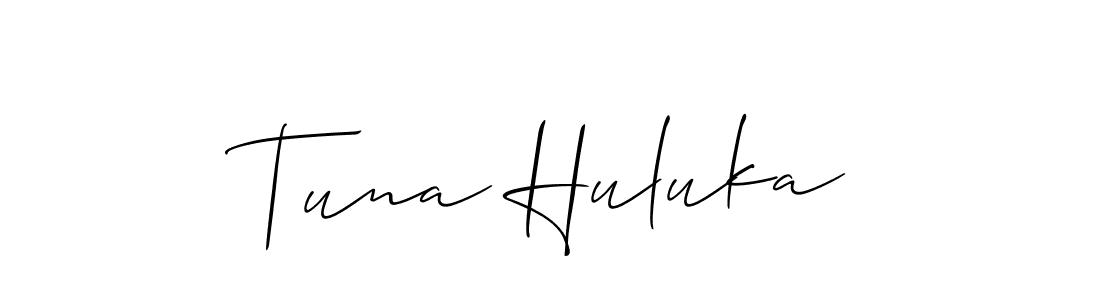 Once you've used our free online signature maker to create your best signature Allison_Script style, it's time to enjoy all of the benefits that Tuna Huluka name signing documents. Tuna Huluka signature style 2 images and pictures png