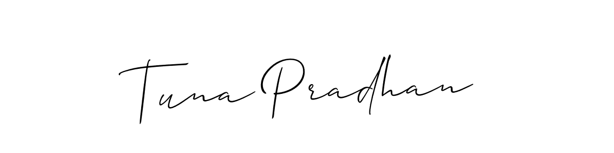 Here are the top 10 professional signature styles for the name Tuna Pradhan. These are the best autograph styles you can use for your name. Tuna Pradhan signature style 2 images and pictures png