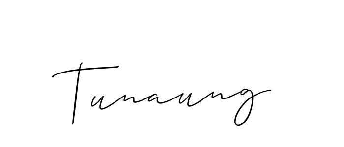 Once you've used our free online signature maker to create your best signature Allison_Script style, it's time to enjoy all of the benefits that Tunaung name signing documents. Tunaung signature style 2 images and pictures png