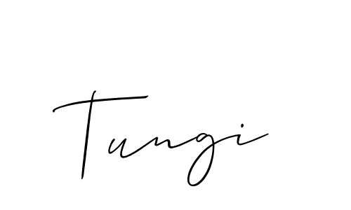 Tungi stylish signature style. Best Handwritten Sign (Allison_Script) for my name. Handwritten Signature Collection Ideas for my name Tungi. Tungi signature style 2 images and pictures png