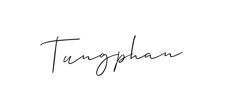 Tungphan stylish signature style. Best Handwritten Sign (Allison_Script) for my name. Handwritten Signature Collection Ideas for my name Tungphan. Tungphan signature style 2 images and pictures png