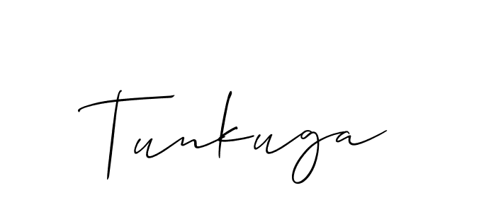 How to make Tunkuga name signature. Use Allison_Script style for creating short signs online. This is the latest handwritten sign. Tunkuga signature style 2 images and pictures png