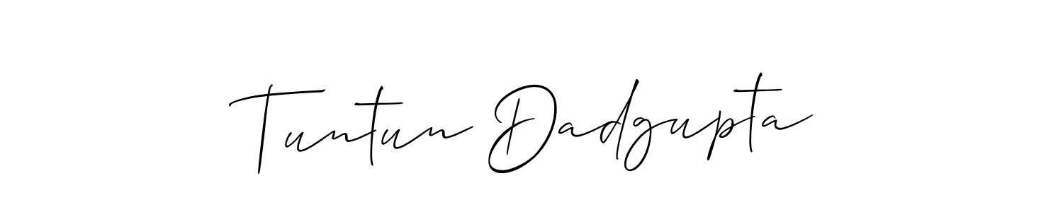Check out images of Autograph of Tuntun Dadgupta name. Actor Tuntun Dadgupta Signature Style. Allison_Script is a professional sign style online. Tuntun Dadgupta signature style 2 images and pictures png