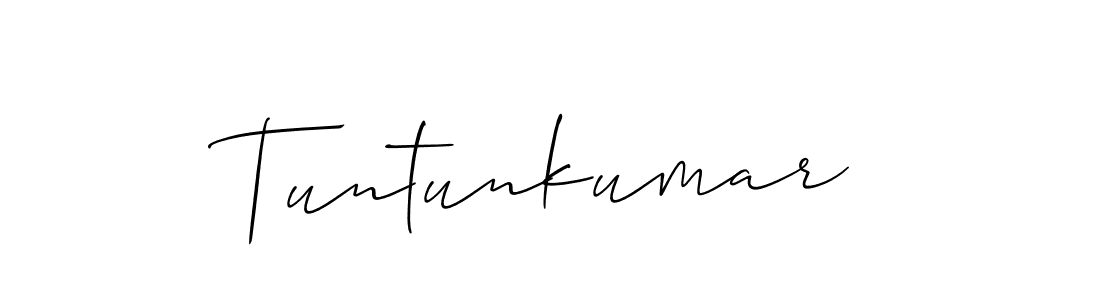 Also You can easily find your signature by using the search form. We will create Tuntunkumar name handwritten signature images for you free of cost using Allison_Script sign style. Tuntunkumar signature style 2 images and pictures png