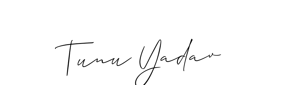 Best and Professional Signature Style for Tunu Yadav. Allison_Script Best Signature Style Collection. Tunu Yadav signature style 2 images and pictures png