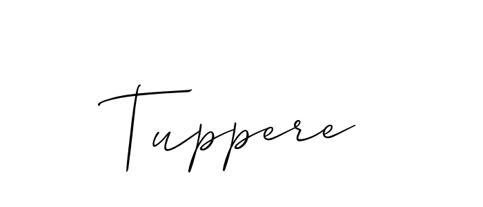 The best way (Allison_Script) to make a short signature is to pick only two or three words in your name. The name Tuppere include a total of six letters. For converting this name. Tuppere signature style 2 images and pictures png