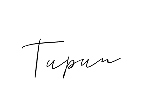 Allison_Script is a professional signature style that is perfect for those who want to add a touch of class to their signature. It is also a great choice for those who want to make their signature more unique. Get Tupun name to fancy signature for free. Tupun signature style 2 images and pictures png