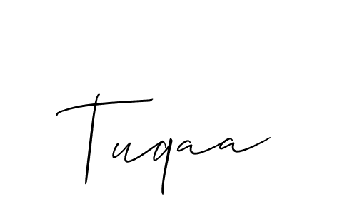 Tuqaa stylish signature style. Best Handwritten Sign (Allison_Script) for my name. Handwritten Signature Collection Ideas for my name Tuqaa. Tuqaa signature style 2 images and pictures png