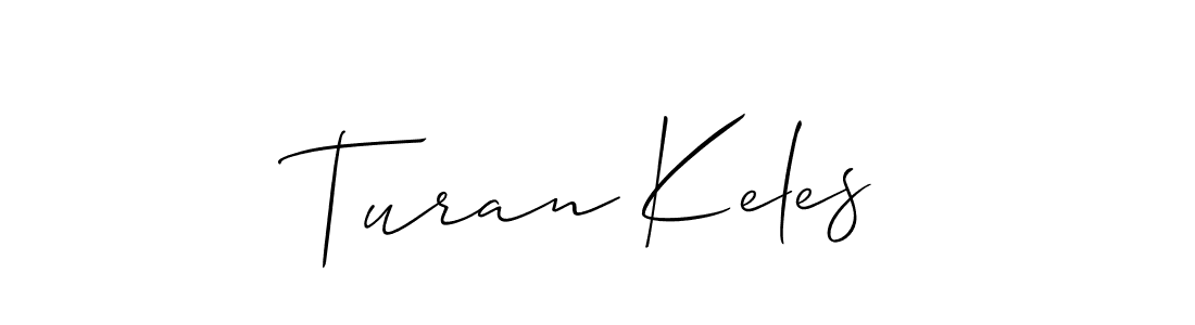 It looks lik you need a new signature style for name Turan Keles. Design unique handwritten (Allison_Script) signature with our free signature maker in just a few clicks. Turan Keles signature style 2 images and pictures png
