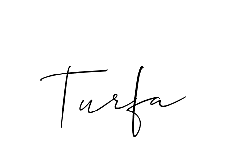 Best and Professional Signature Style for Turfa. Allison_Script Best Signature Style Collection. Turfa signature style 2 images and pictures png