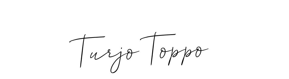 Once you've used our free online signature maker to create your best signature Allison_Script style, it's time to enjoy all of the benefits that Turjo Toppo name signing documents. Turjo Toppo signature style 2 images and pictures png