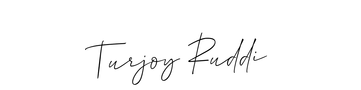 Best and Professional Signature Style for Turjoy Ruddi. Allison_Script Best Signature Style Collection. Turjoy Ruddi signature style 2 images and pictures png