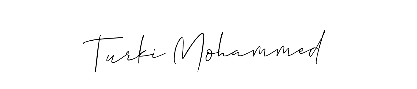 Make a beautiful signature design for name Turki Mohammed. Use this online signature maker to create a handwritten signature for free. Turki Mohammed signature style 2 images and pictures png