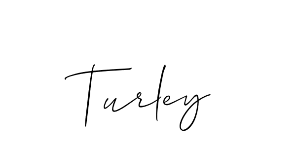 How to make Turley name signature. Use Allison_Script style for creating short signs online. This is the latest handwritten sign. Turley signature style 2 images and pictures png