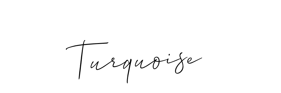 Create a beautiful signature design for name Turquoise. With this signature (Allison_Script) fonts, you can make a handwritten signature for free. Turquoise signature style 2 images and pictures png