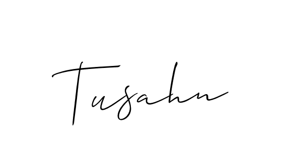 Tusahn stylish signature style. Best Handwritten Sign (Allison_Script) for my name. Handwritten Signature Collection Ideas for my name Tusahn. Tusahn signature style 2 images and pictures png