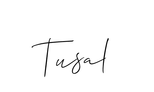 How to make Tusal name signature. Use Allison_Script style for creating short signs online. This is the latest handwritten sign. Tusal signature style 2 images and pictures png