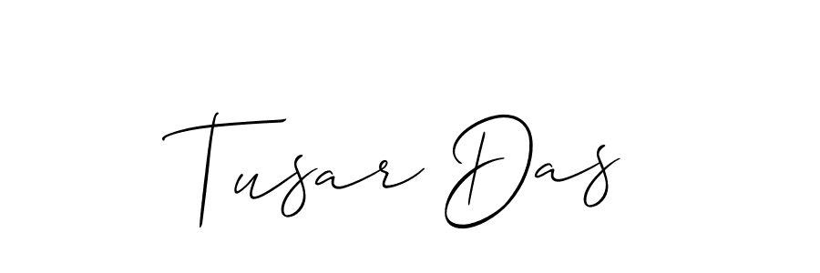 Also You can easily find your signature by using the search form. We will create Tusar Das name handwritten signature images for you free of cost using Allison_Script sign style. Tusar Das signature style 2 images and pictures png