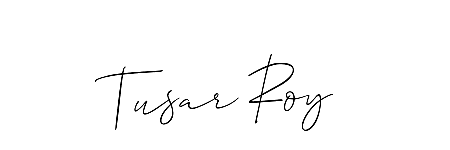 How to Draw Tusar Roy signature style? Allison_Script is a latest design signature styles for name Tusar Roy. Tusar Roy signature style 2 images and pictures png