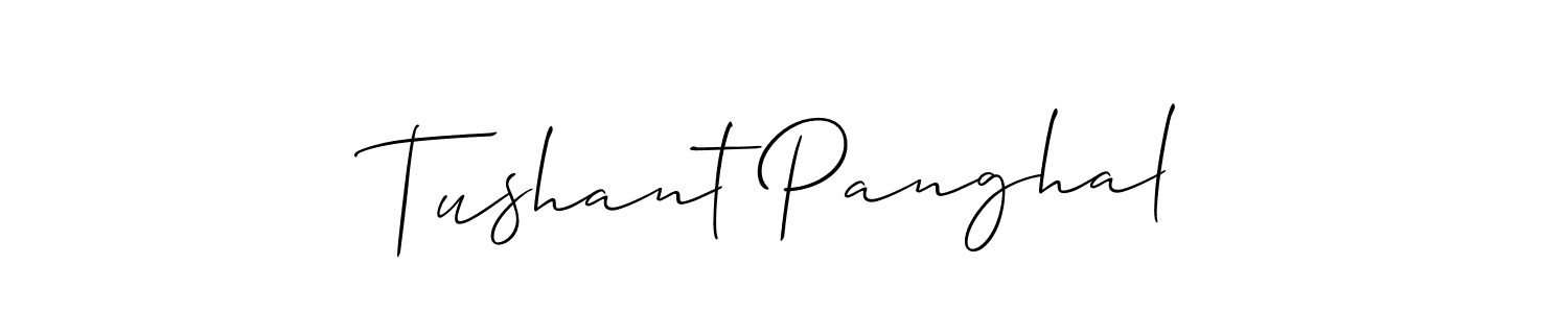 Similarly Allison_Script is the best handwritten signature design. Signature creator online .You can use it as an online autograph creator for name Tushant Panghal. Tushant Panghal signature style 2 images and pictures png