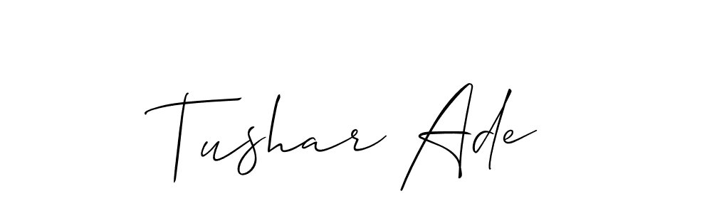 Make a beautiful signature design for name Tushar Ade. Use this online signature maker to create a handwritten signature for free. Tushar Ade signature style 2 images and pictures png