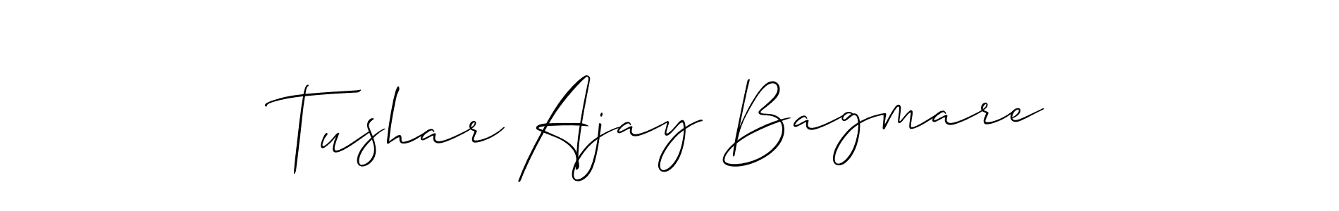 Design your own signature with our free online signature maker. With this signature software, you can create a handwritten (Allison_Script) signature for name Tushar Ajay Bagmare. Tushar Ajay Bagmare signature style 2 images and pictures png