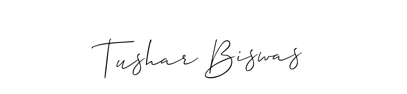 It looks lik you need a new signature style for name Tushar Biswas. Design unique handwritten (Allison_Script) signature with our free signature maker in just a few clicks. Tushar Biswas signature style 2 images and pictures png