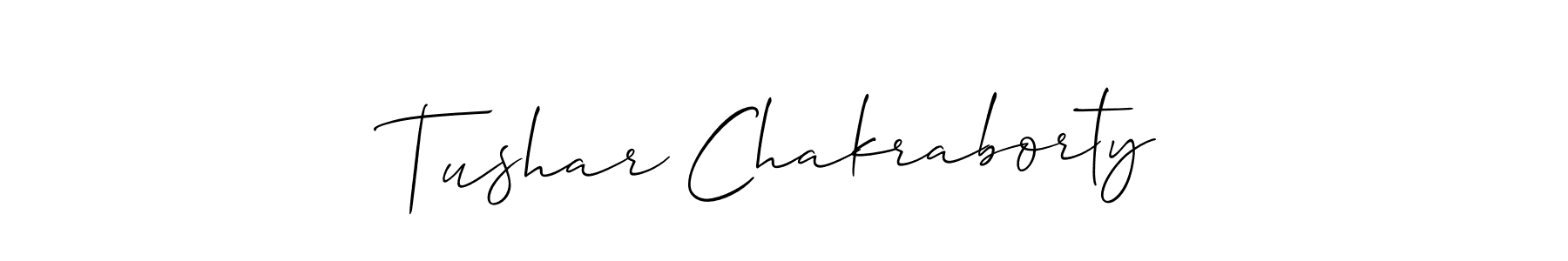 Also we have Tushar Chakraborty name is the best signature style. Create professional handwritten signature collection using Allison_Script autograph style. Tushar Chakraborty signature style 2 images and pictures png