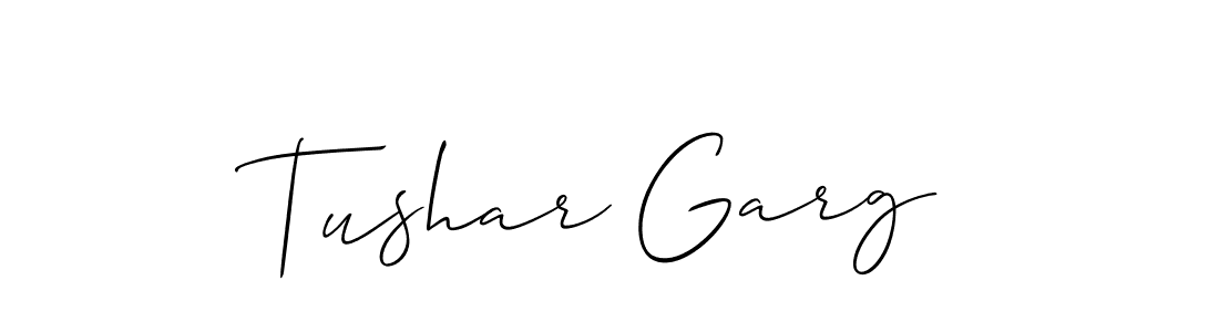 Make a beautiful signature design for name Tushar Garg. Use this online signature maker to create a handwritten signature for free. Tushar Garg signature style 2 images and pictures png