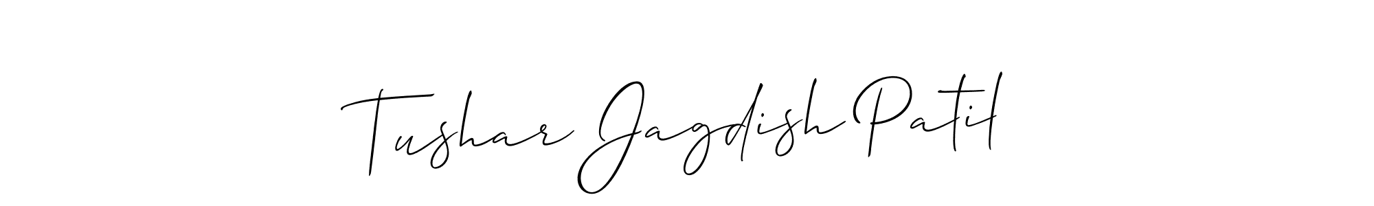 Design your own signature with our free online signature maker. With this signature software, you can create a handwritten (Allison_Script) signature for name Tushar Jagdish Patil. Tushar Jagdish Patil signature style 2 images and pictures png