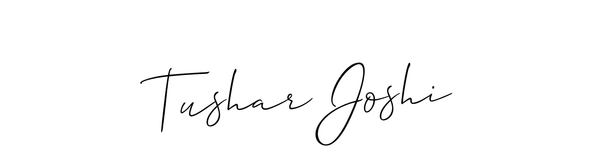 This is the best signature style for the Tushar Joshi name. Also you like these signature font (Allison_Script). Mix name signature. Tushar Joshi signature style 2 images and pictures png