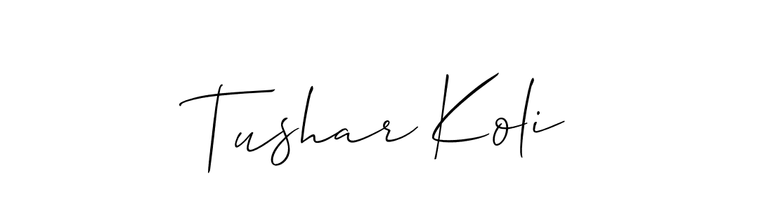 Once you've used our free online signature maker to create your best signature Allison_Script style, it's time to enjoy all of the benefits that Tushar Koli name signing documents. Tushar Koli signature style 2 images and pictures png