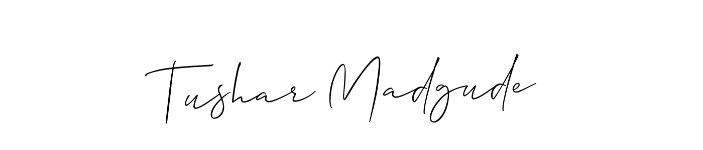 Check out images of Autograph of Tushar Madgude name. Actor Tushar Madgude Signature Style. Allison_Script is a professional sign style online. Tushar Madgude signature style 2 images and pictures png